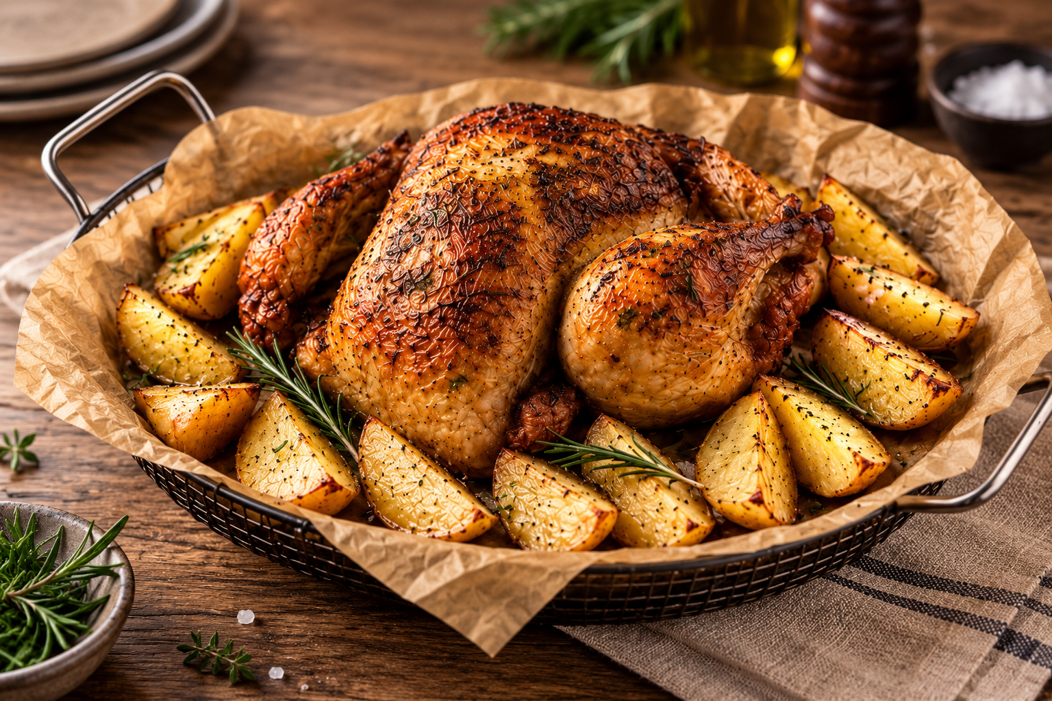 Pollo al cestello